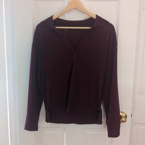 Banana Republic merino sweater burgundy